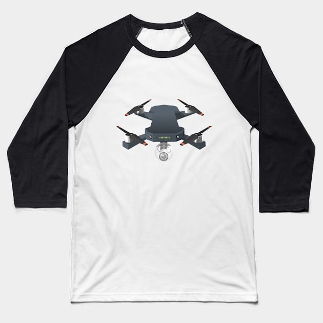 Drone Baseball T-Shirt by nickemporium1